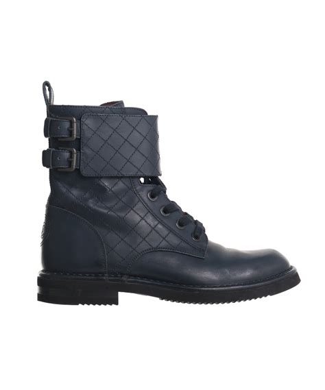 chanel navy blue boots|blue jean Chanel boots.